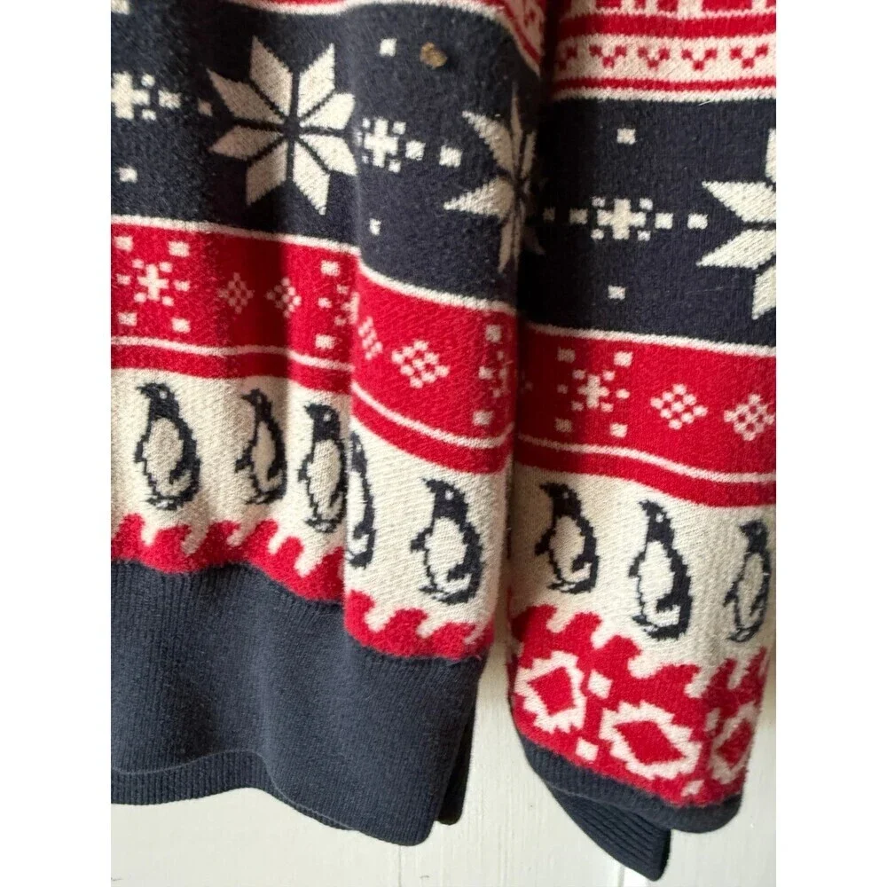 LOGG men’s size small Christmas penguin sweater